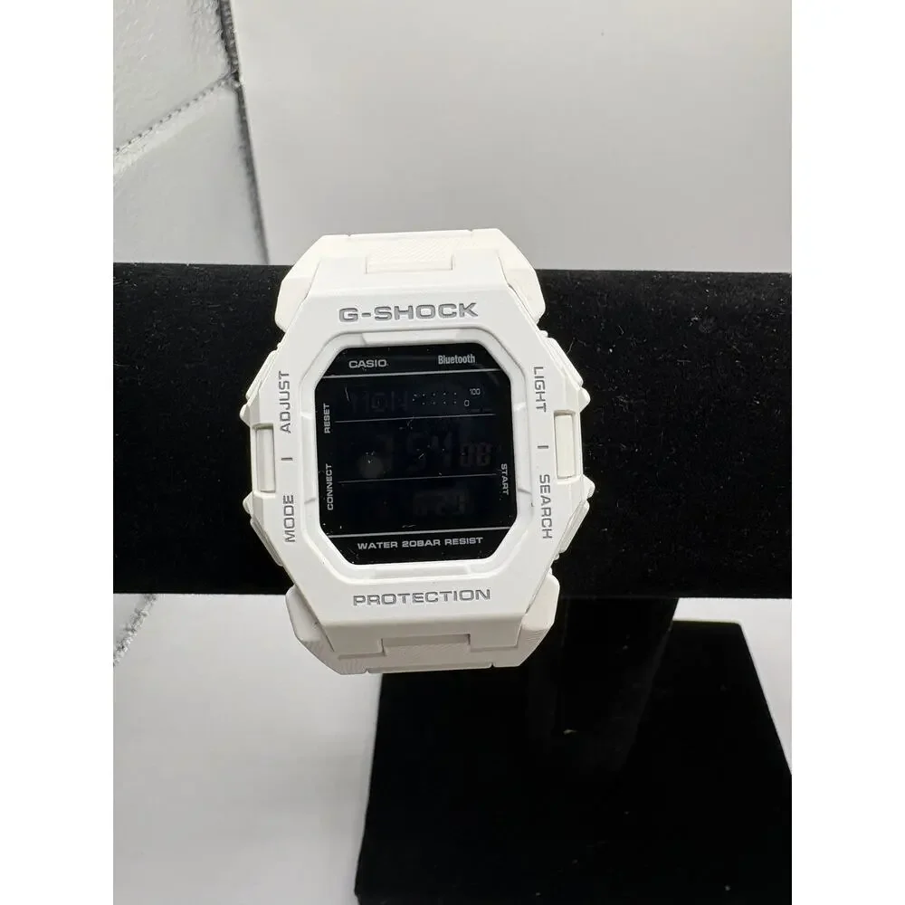 Casio G-Shock Gd-B500 White Digital Bluetooth Step Tracker Watch NWT White